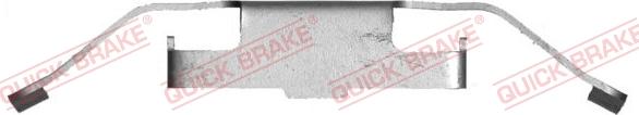 QUICK BRAKE 109-0032R-1 - Комплектуючі, колодки дискового гальма autocars.com.ua