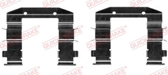 QUICK BRAKE 109-0037-1 - Комплектуючі, колодки дискового гальма autocars.com.ua