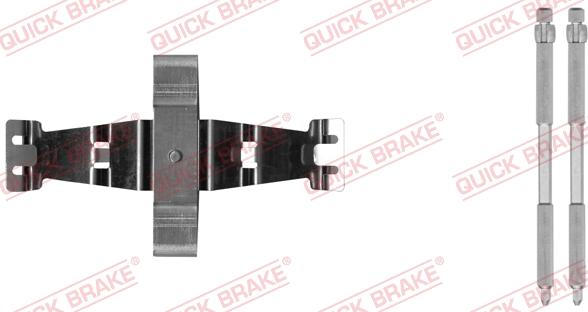 QUICK BRAKE 109-0042-1 - Комплектуючі, колодки дискового гальма autocars.com.ua