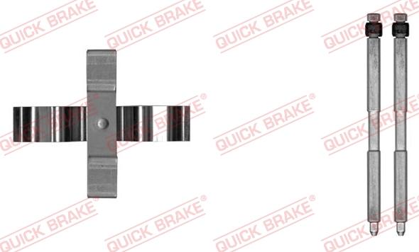 QUICK BRAKE 109-0055-1 - Комплектуючі, колодки дискового гальма autocars.com.ua