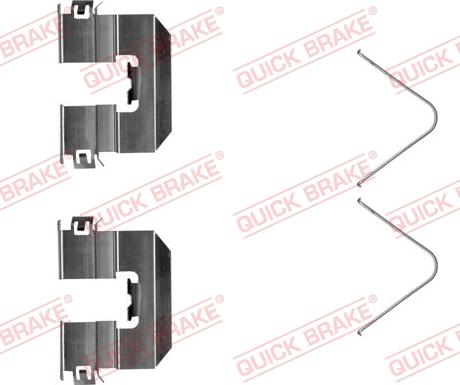 QUICK BRAKE 109-0058R-1 - Комплектующие для колодок дискового тормоза avtokuzovplus.com.ua