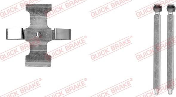 QUICK BRAKE 109-0076-1 - Комплектуючі, колодки дискового гальма autocars.com.ua