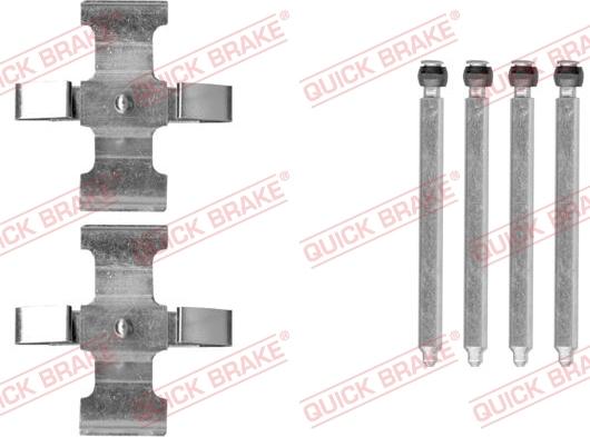 QUICK BRAKE 109-0076 - Комплектующие для колодок дискового тормоза avtokuzovplus.com.ua