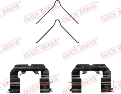 QUICK BRAKE 109-0089R-1 - Комплектуючі, колодки дискового гальма autocars.com.ua