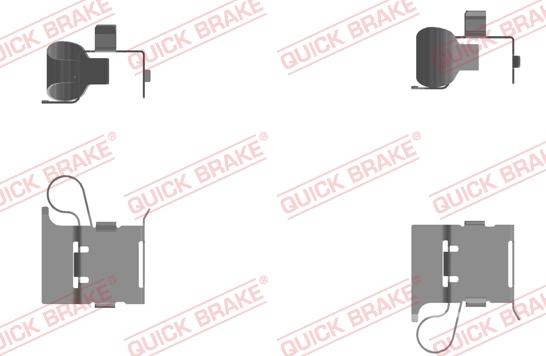 QUICK BRAKE 109-0097-1 - Комплектуючі, колодки дискового гальма autocars.com.ua