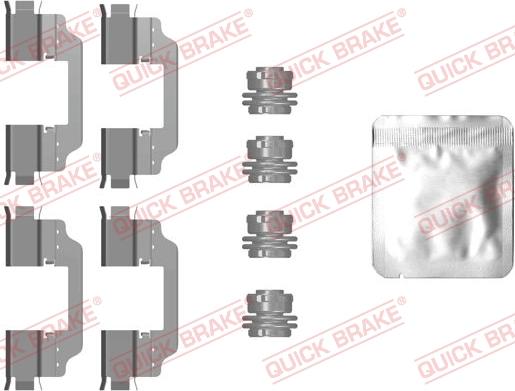 QUICK BRAKE 1090101 - Комплектующие для колодок дискового тормоза avtokuzovplus.com.ua