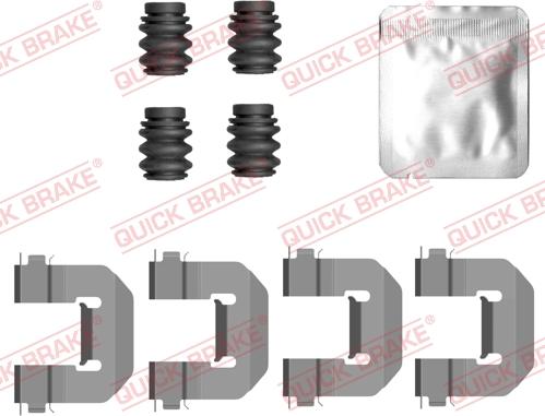 QUICK BRAKE 109-0126 - Комплектуючі, колодки дискового гальма autocars.com.ua