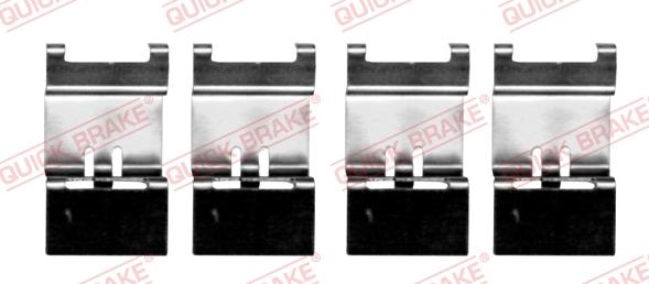 QUICK BRAKE 109-0135R-1 - Комплектуючі, колодки дискового гальма autocars.com.ua
