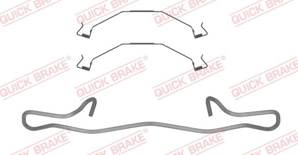 QUICK BRAKE 109-0145R-1 - Комплектуючі, колодки дискового гальма autocars.com.ua