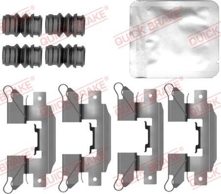 QUICK BRAKE 109-0151 - Комплектующие для колодок дискового тормоза avtokuzovplus.com.ua