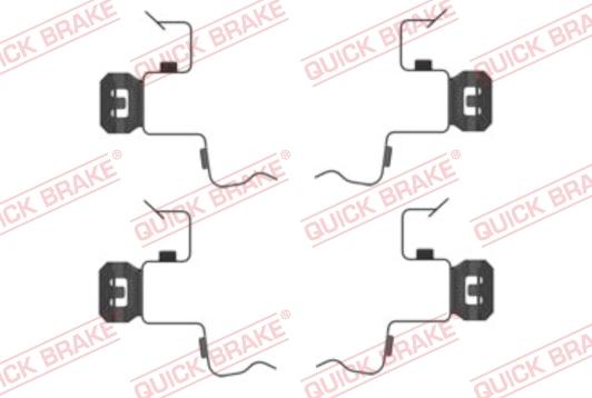 QUICK BRAKE 109-0156R-1 - Комплектующие для колодок дискового тормоза avtokuzovplus.com.ua