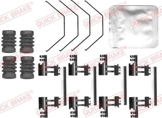 QUICK BRAKE 109-0170 - Комплектуючі, колодки дискового гальма autocars.com.ua