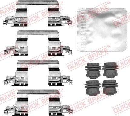 QUICK BRAKE 109-0187 - Комплектуючі, колодки дискового гальма autocars.com.ua