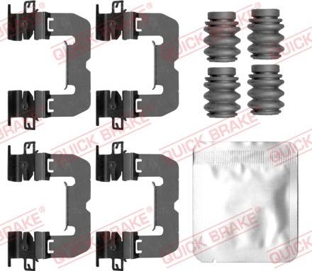 QUICK BRAKE 109-0188 - Комплектуючі, колодки дискового гальма autocars.com.ua