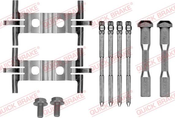 QUICK BRAKE 109-0190 - Комплектующие для колодок дискового тормоза avtokuzovplus.com.ua