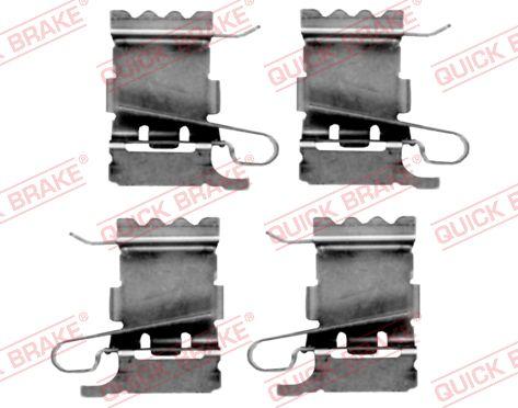 QUICK BRAKE 109-0192R-1 - Комплектуючі, колодки дискового гальма autocars.com.ua