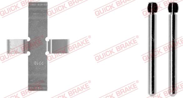 QUICK BRAKE 109-0902-1 - Комплектуючі, колодки дискового гальма autocars.com.ua