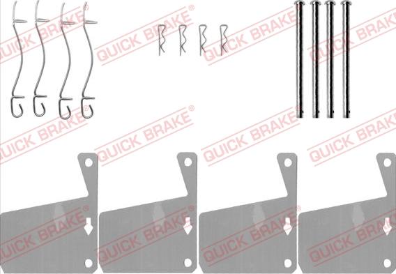 QUICK BRAKE 109-0910 - Комплектующие для колодок дискового тормоза autodnr.net