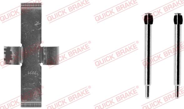 QUICK BRAKE 109-0924-1 - Комплектуючі, колодки дискового гальма autocars.com.ua