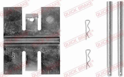 QUICK BRAKE 109-0950R-1 - Комплектуючі, колодки дискового гальма autocars.com.ua