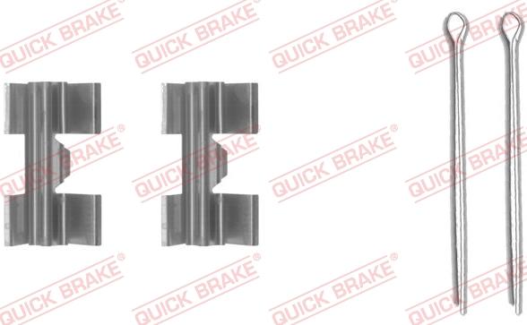 QUICK BRAKE 109-0969-1 - Комплектуючі, колодки дискового гальма autocars.com.ua