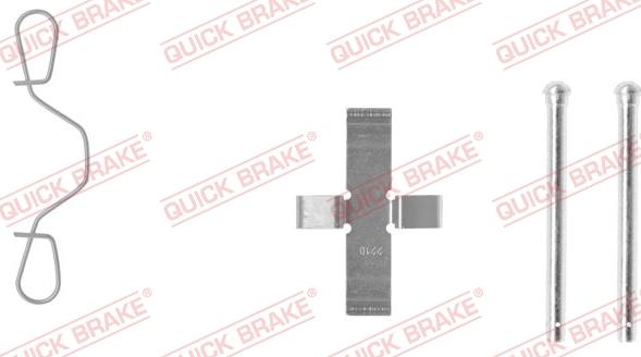 QUICK BRAKE 109-0982-1 - Комплектуючі, колодки дискового гальма autocars.com.ua