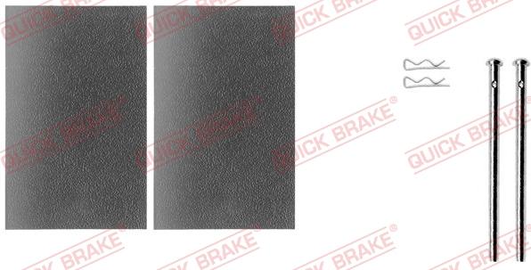 QUICK BRAKE 109-0983R-1 - Комплектуючі, колодки дискового гальма autocars.com.ua