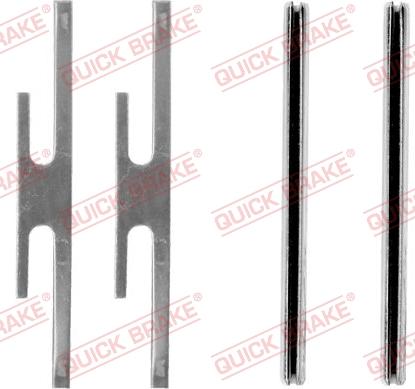 QUICK BRAKE 109-1012-1 - Комплектуючі, колодки дискового гальма autocars.com.ua