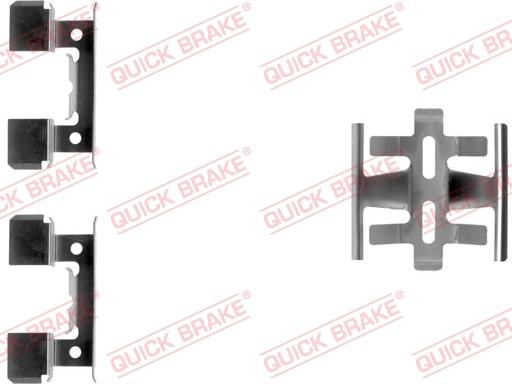 QUICK BRAKE 109-1022-1 - Комплектуючі, колодки дискового гальма autocars.com.ua