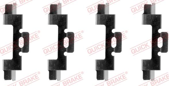 QUICK BRAKE 109-1027 - Комплектуючі, колодки дискового гальма autocars.com.ua