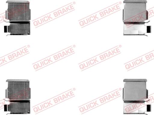 QUICK BRAKE 109-1033-1 - Комплектующие для колодок дискового тормоза avtokuzovplus.com.ua