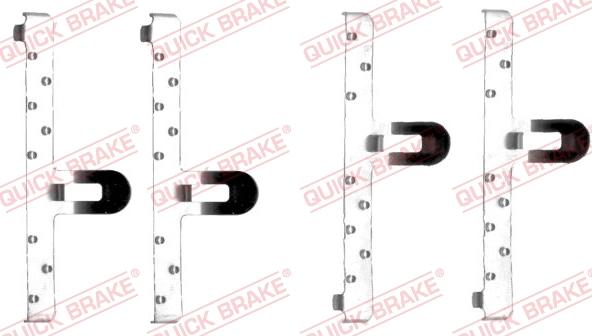 QUICK BRAKE 1091048 - Комплектуючі, колодки дискового гальма autocars.com.ua