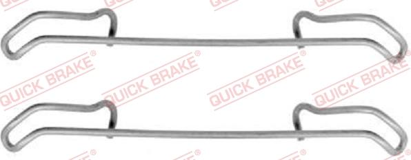 QUICK BRAKE 1091056 - Комплектуючі, колодки дискового гальма autocars.com.ua