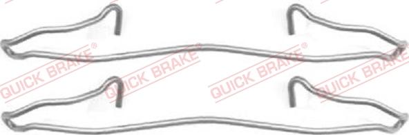 QUICK BRAKE 109-1057 - Комплектуючі, колодки дискового гальма autocars.com.ua