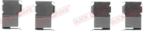 QUICK BRAKE 109-1063-1 - Комплектуючі, колодки дискового гальма autocars.com.ua