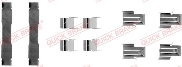 QUICK BRAKE 109-1071 - Комплектуючі, колодки дискового гальма autocars.com.ua