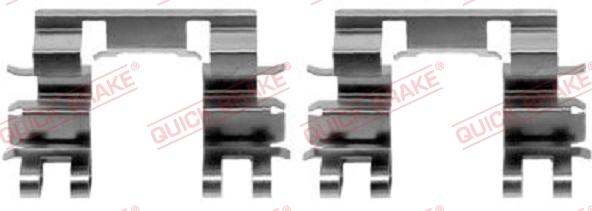 QUICK BRAKE 109-1087-1 - Комплектуючі, колодки дискового гальма autocars.com.ua