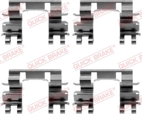 QUICK BRAKE 1091087 - Комплектуючі, колодки дискового гальма autocars.com.ua