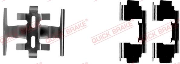 QUICK BRAKE 109-1088-1 - Комплектуючі, колодки дискового гальма autocars.com.ua