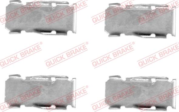 QUICK BRAKE 109-1094 - Комплектуючі, колодки дискового гальма autocars.com.ua