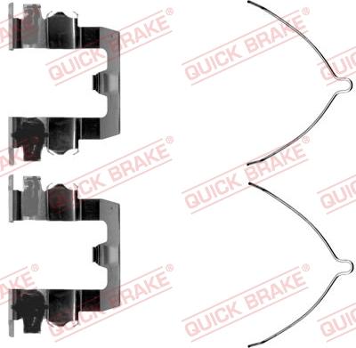 QUICK BRAKE 109-1095-1 - Комплектуючі, колодки дискового гальма autocars.com.ua