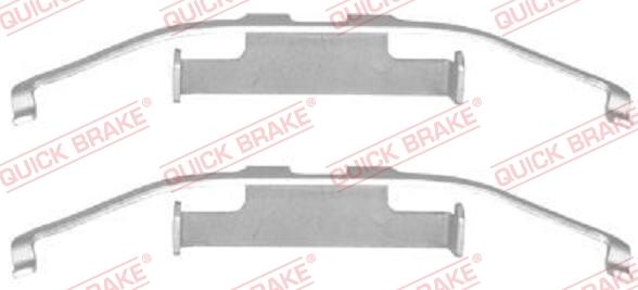 QUICK BRAKE 1091097 - Комплектуючі, колодки дискового гальма autocars.com.ua