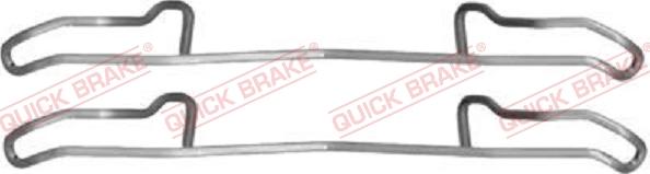 QUICK BRAKE 1091100 - Комплектуючі, колодки дискового гальма autocars.com.ua