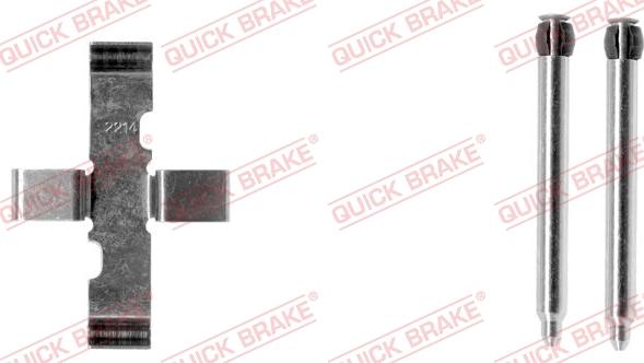 QUICK BRAKE 109-1101-1 - Комплектуючі, колодки дискового гальма autocars.com.ua