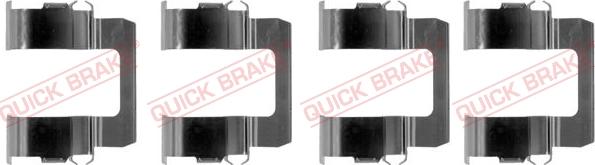 QUICK BRAKE 109-1102 - Комплектуючі, колодки дискового гальма autocars.com.ua