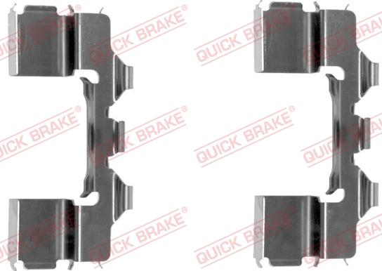 QUICK BRAKE 109-1104-1 - Комплектуючі, колодки дискового гальма autocars.com.ua