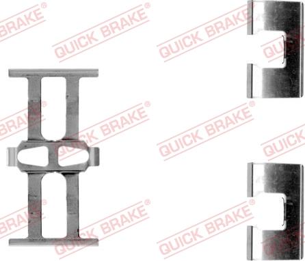 QUICK BRAKE 109-1118-1 - Комплектующие для колодок дискового тормоза autodnr.net