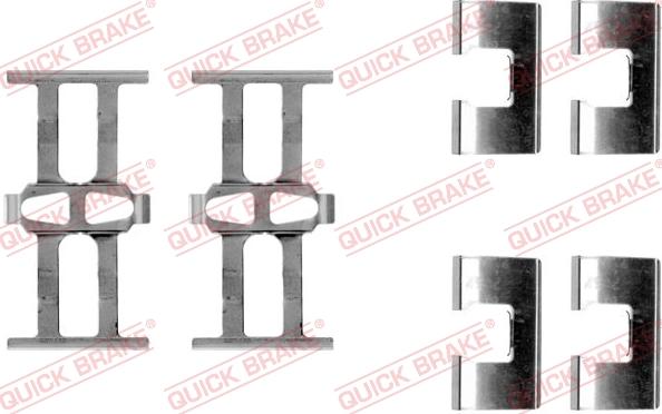 QUICK BRAKE 1091118 - Комплектующие для колодок дискового тормоза autodnr.net