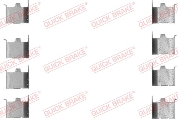 QUICK BRAKE 1091132 - Комплектуючі, колодки дискового гальма autocars.com.ua