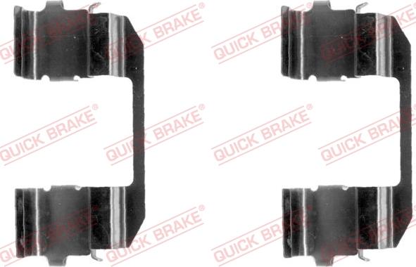 QUICK BRAKE 109-1135-1 - Комплектуючі, колодки дискового гальма autocars.com.ua